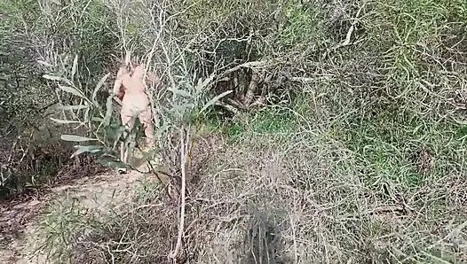 Granny Looks for a Lover Nacked in the Woods
