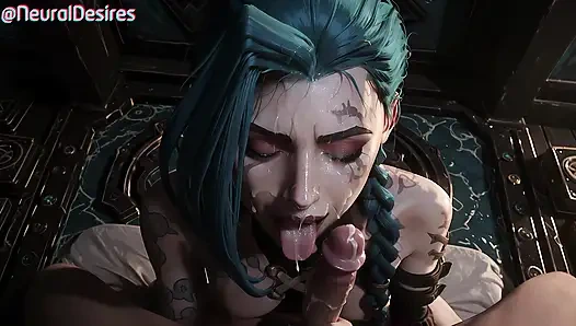 Грязная маленькая разбивка Jinx (пародия) - Ai-сгенерированное