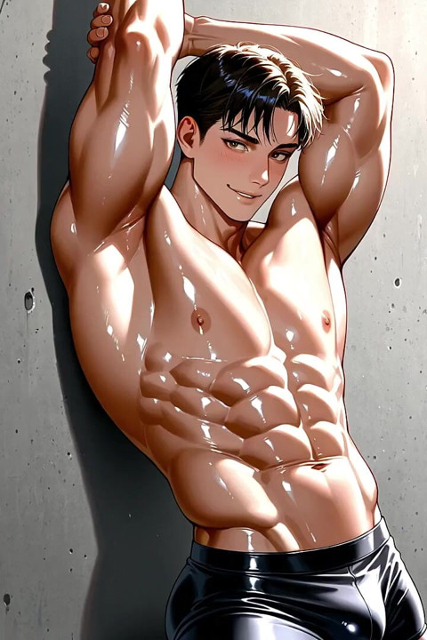 Ai porn hunks posando