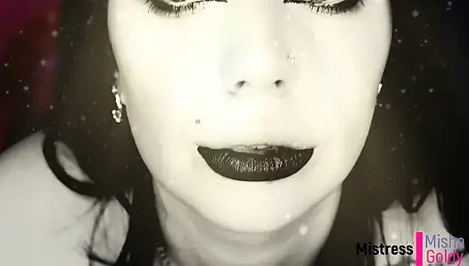 Mesmerizing triple lipstease  with JOI