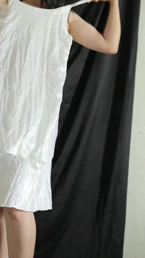 TRY ON HAUL MY NEW SATIN CLOTHES COLLECTION PART2 | Clip 1