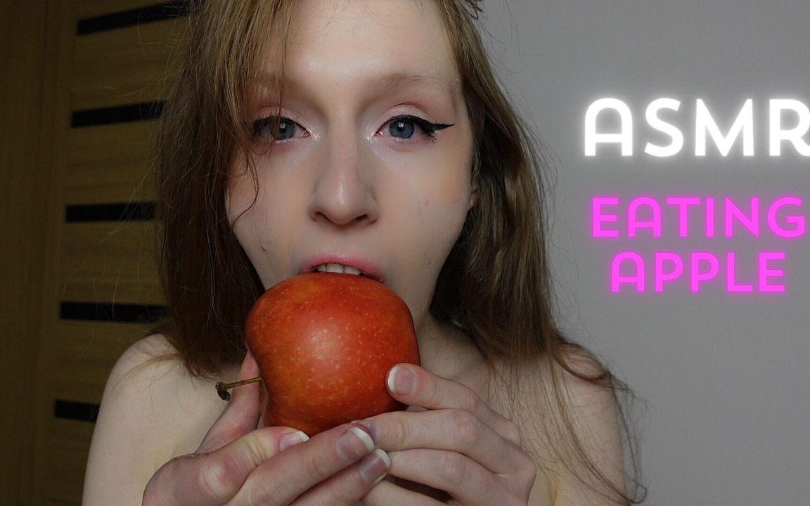 Asmr Eating Apple Naked