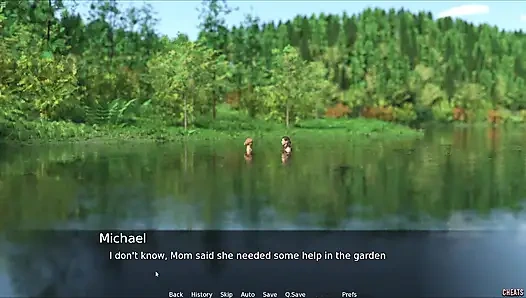 Step Sister Having Fun With Stepbro In The Lake Water