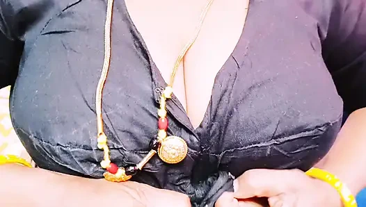 Индийская злая мачеха, к сожалению, трахает пасынка. Телугу грязные разговоры.