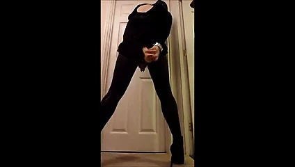 BIG double ended dildo in my pussy