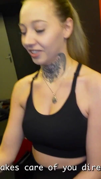 Rude French Blonde Apologized By Getting Pounded In Anal And DP Inside A Fitness Club !!! | Clip 1