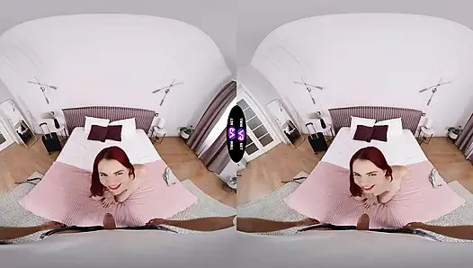 Horny Brunette Demands Fresh Cum From Shocked Dude - TmwVRnet