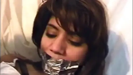 Spanking her fat ass