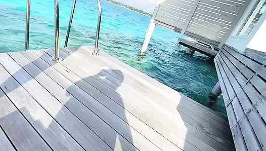 Beautiful petite babe invited to the villa to fuck her ass hard (POV)