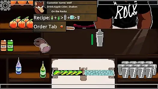 Seks hardcore dengan bartender seksi (Hazel si bartender)