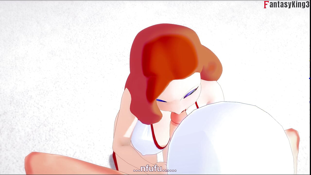 Jessica Rabbit blowjob in public pool