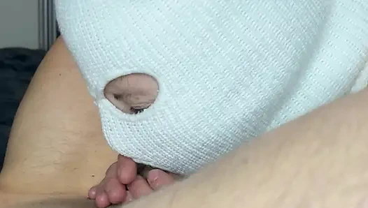 Amateur Wife Blowjob 7 Min – Slow Buildup to Huge Hand Cumshot