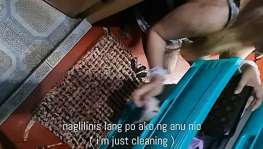 Fucking my Horny Housemaid and make her ride my cock