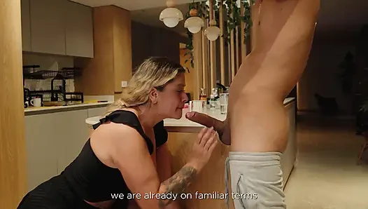 A woman over 50 asks her stepson's friend for some semen for a beauty treatment