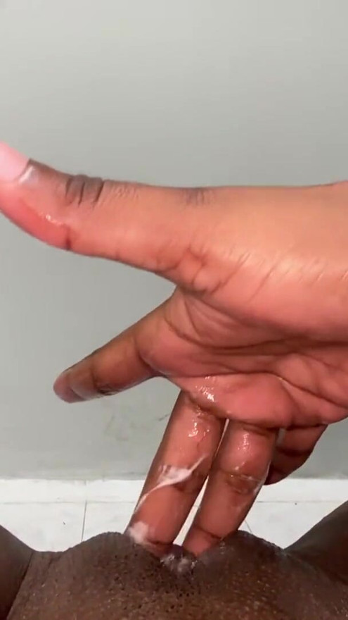 Watch how this horny slut destroys her pussy until she cums like crazy | Clip 2