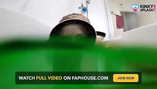 Schmutziger green schleimmasken-blowjob