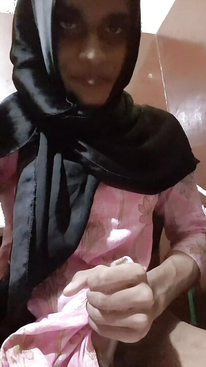 Asian sissy hijabi masterbation  fingering and spitt fetish