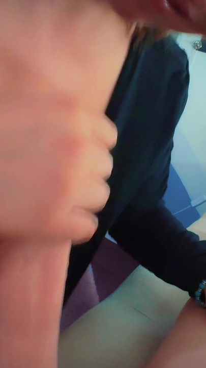 Homemade POV Blowjob - Horny MILF with Soft Natural Tits Teases Big Cock