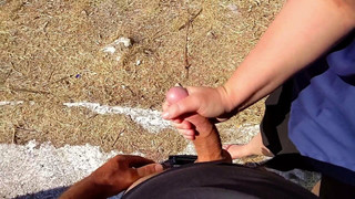 Risky Public Handjob and Fuck in Greece – Cum Challenge Day 7