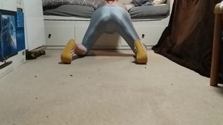 Spandex Spiderman with Ballet Slippers 1