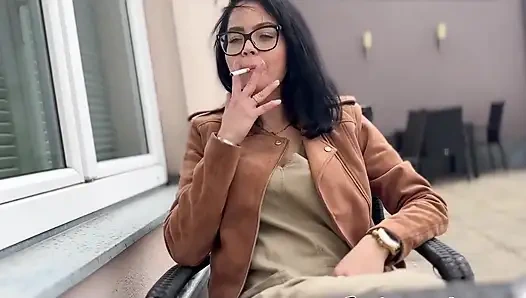 Rauchen im Regen auf dem Hoteldach :)