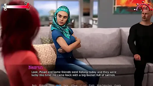 Leben im nahen osten # 13 - Hicran und Banu hatten einen moment, Turan spielte mit Banus muschi, Murat fickte Banu