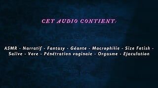 [audio porno francés] La giganta te usa como consolador y se folla contigo