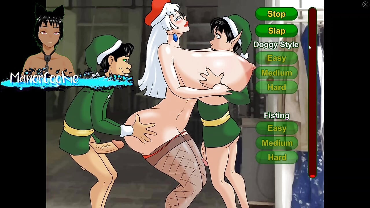 Xmas Pay Rise 2 - There are now two elfs fucking Mrs. Clause and it is amazing