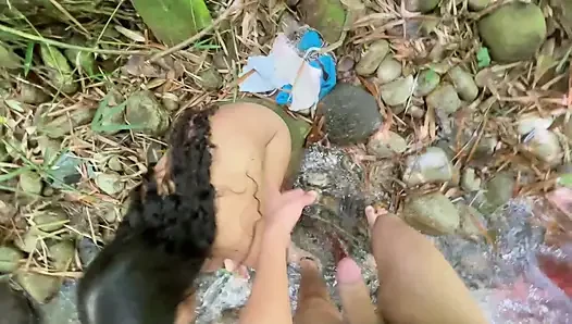 I have a hard, rich fuck with my horny Latina stepsister after we get lost in the middle of the woods.
