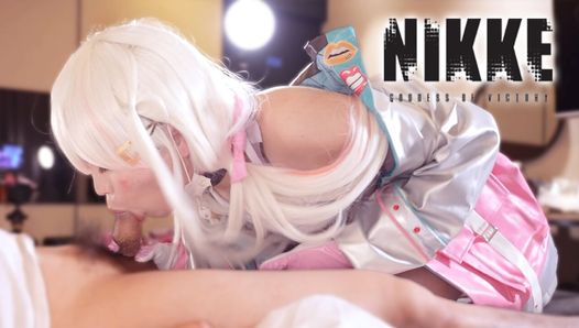 Nikke, sexy Jackal cosplayer wordt geneukt, Aziatische Hentai Crossdresser cosplay shemale 6