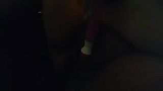 BBW plays with toy 2