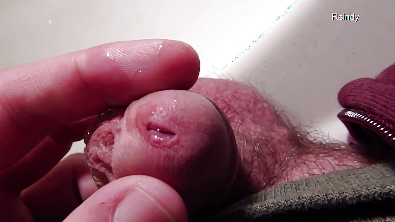 Peehole Piss Play Close up View in Slow Motion