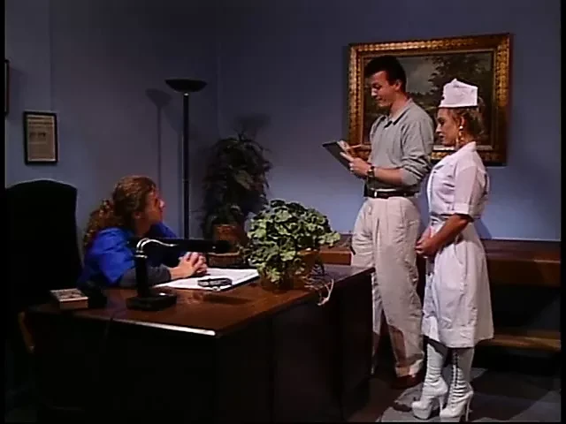 Boss licks and fucks his nurse