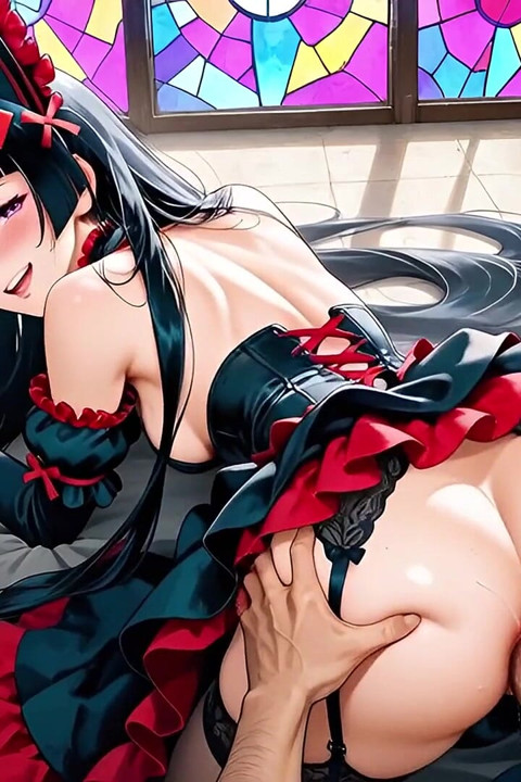 Rory Mercury Seduced Yohji Itami Right in the Temple in the Ai Adaptation of Gateway