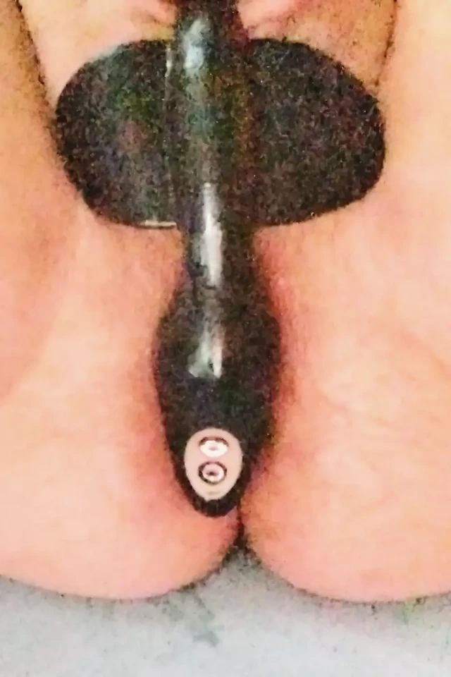 Anal Play with Prostate Dildo