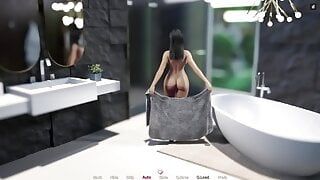 Lisa n ° 4 - Tâche de toilette - Jeux porno, hentai 3D, jeux pour adultes, 60 fps - Palegrass