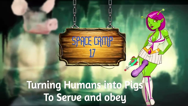 AUDIO ONLY - All female alien race turns men into fat sissy pigs humiliation