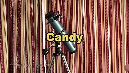 Candy dicambuk dari belakang oleh domina panas