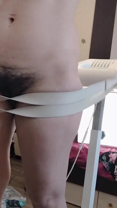 Must-see moment from "Amateur milf massaging herself with vibrator. Hairy brunette pussy, big tits, big ass."