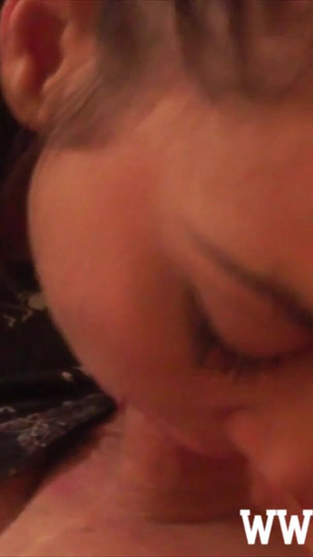 Stunning moment from "She caught me watching a porn movie and gave me a blowjob"