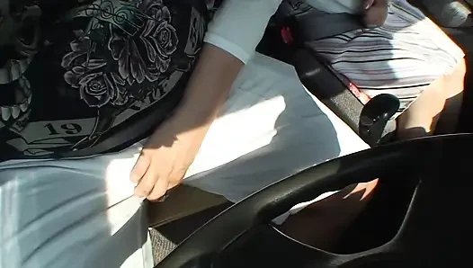 Picking up Japanese granny to fill her pussy with cum