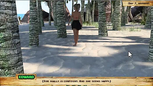 Lewd Island #7 - plajı keşfediyor