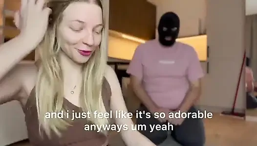 Первый день от раба до хорошенькой сисси Angelas