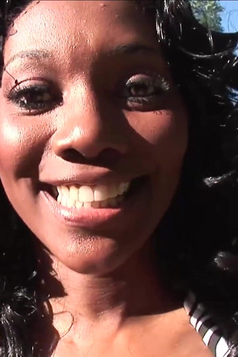 Big Ass Ebony Babe Gets Covered All Over Her Face by A Hot Load