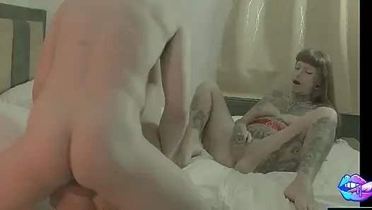 Two Sluts Share a Big White Cock