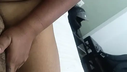 Hot housewife enjoying horse ride in bed