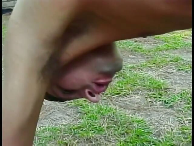 Gaunt dude and busty sunburnt tranny Claudia Junior enjoy having good old brown on the forest meadow