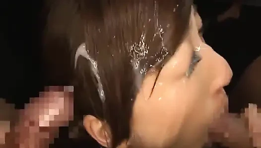 Pengalaman Bukkake Pertama Kanhata Ichika. Perayaan Keinginan Musim Panas - 2