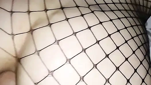 Wife in erotic lingerie  in home video