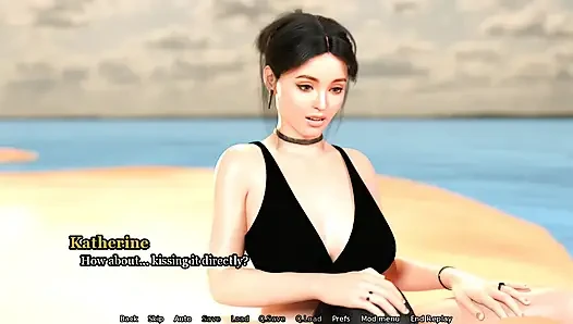 Büyük yaraklı adam sahilde komşusunda büyük göğüslerini sikiyor